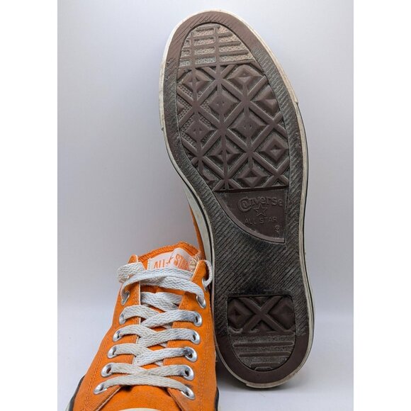 Converse CTAS UNISEX Low Neon Orange Canvas Sneakers Shoes Size WOMENS 11/MENS 9 - Picture 6 of 7